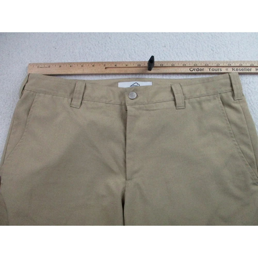 Bluffworks Pants Mens Size 37x30 Original Regular Fit Chino Beige Made In USA